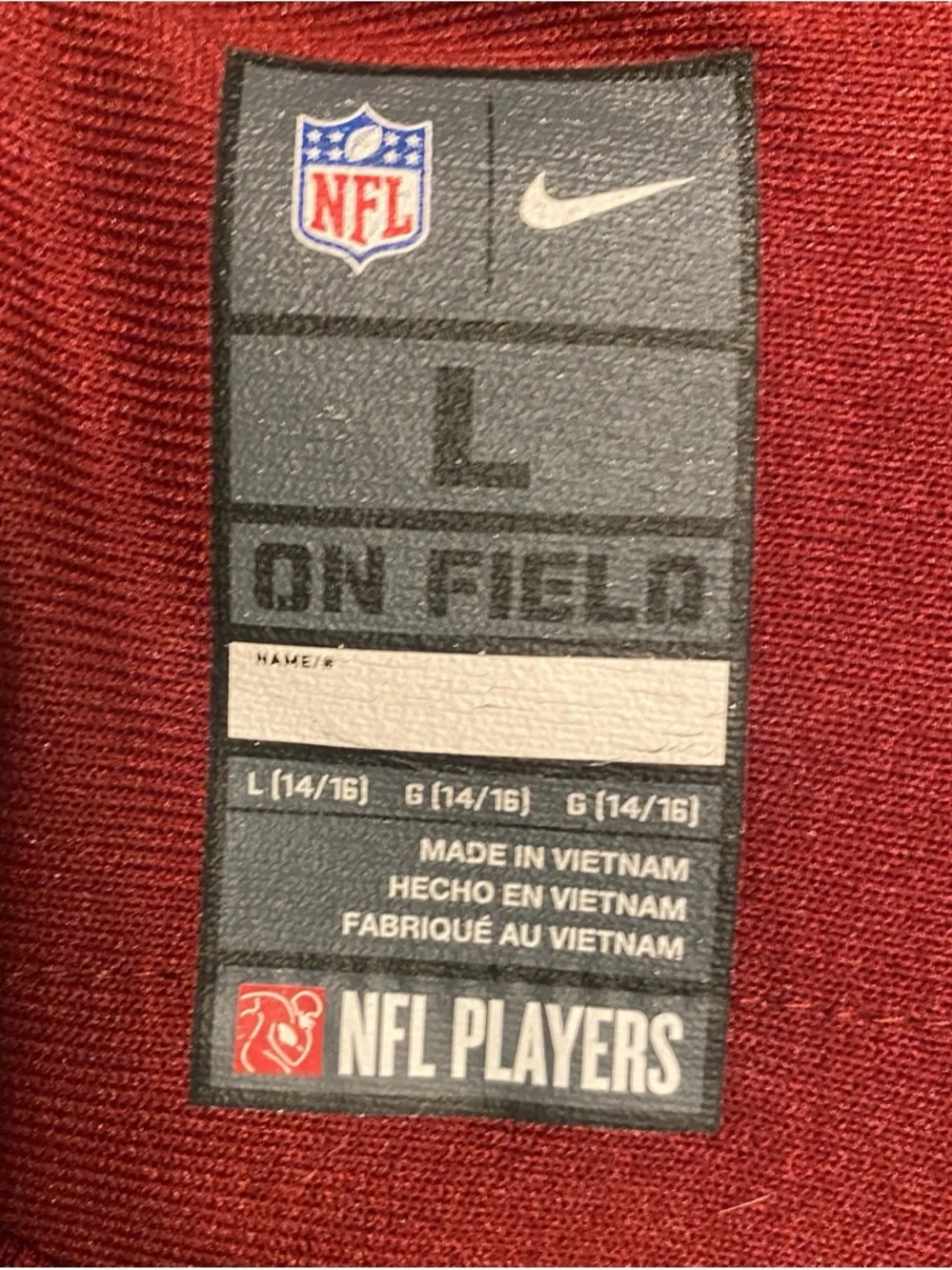 Jayden Daniels Nike On Field Washington Commanders #5 Jersey burgundy L 14/16